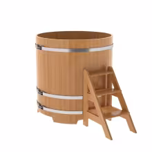 Купель круглая BentWood лиственница натуральная премиум 1170х1200 мм