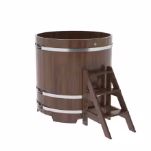 Купель круглая BentWood дуб морёный 1170х1200 мм