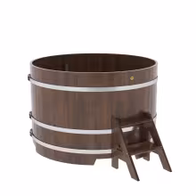 Купель круглая BentWood дуб морёный 1500х1000 мм