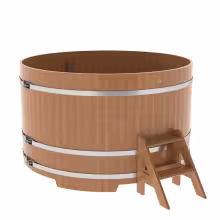 Купель круглая BentWood дуб натуральный 1800х1100 мм