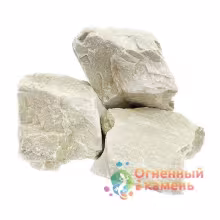 Камни для печей Огненный камень Кварцит колотый для электрокаменок 20 кг, коробка