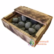 Камни для печей Огненный камень Оливин шлифованный, ящик 10кг