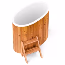 Овальная купель POLARSPA STANDART 68 3D-отделка термососна