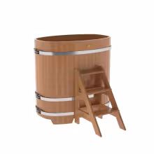 Купель овальная BentWood из дуба овальная, натуральный 760х1160х1200 мм