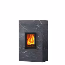 Дровяной камин KOLI CLASSIC 15 Туликиви Nobile, 1500мм, нижние подключение, односторонняя дверца