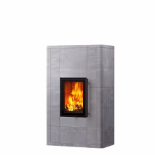 Дровяной камин LAMPO CLASSIC 15 Туликиви Classic, 1500мм, нижние подключение, односторонняя дверца