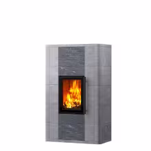 Дровяной камин LAMPO CLASSIC 15 Туликиви Unica, 1500мм, нижние подключение, односторонняя дверца