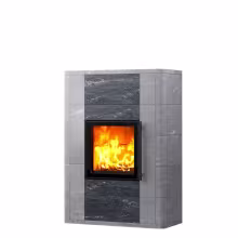 Дровяной камин SALVO CLASSIC 15 Туликиви Nobile, 1545мм, нижние подключение, односторонняя дверца