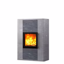 Дровяной камин SALVO CLASSIC 15 Туликиви Unica, 1545мм, нижние подключение, односторонняя дверца