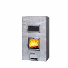 Дровяная печь с духовкой TLU 2000 Tulikivi Туликиви Classic, TLU 2000/50, 1650мм, нижнее подключение