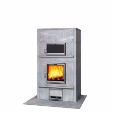 Дровяная печь с духовкой TLU 2000 Tulikivi Туликиви Classic, TLU 2000/92, 1650мм, нижнее подключение