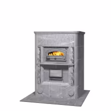 Дровяная печь с духовкой LU 2800 Tulikivi Туликиви Classic, LU 2800/11, 1560мм, нижнее подключение
