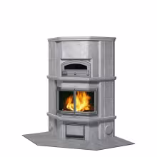 Дровяная печь с духовкой KTLU 2037 Туликиви Classic, KTLU 2037/91, 1680мм, нижнее подключение