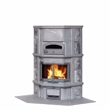 Дровяная печь с духовкой KTLU 2037 Туликиви Classic, KTLU 2037/92, 1680мм, нижнее подключение