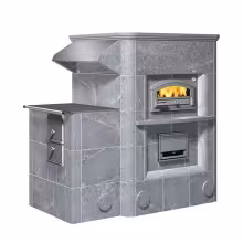 Дровяная печь с духовкой HU 3400/13 Tulikivi
