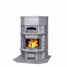 Дровяная печь с духовкой TLU 2637/11 Туликиви Classic, 1680мм, правое верхнее подключение