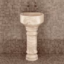 Курна пристенная Talc мраморная КМ28