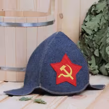Буденовка "Серп и молот" для бани