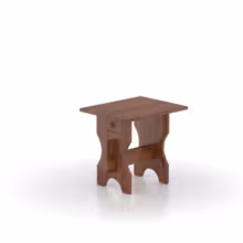Лавка для бани BentWood лиственница морёная 50х40