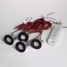 CP-2010102-BK Комплект 4 светильника Контакт Плюс с драйвером 3000К (черный)