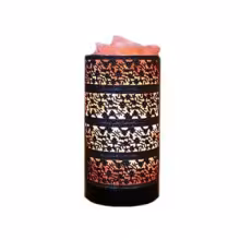 Лампа из гималайской соли. Цилиндр бронза 145х145х250 мм (2,5 кг)