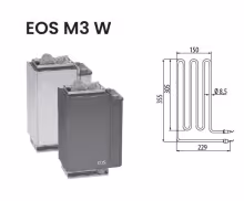 Нагревательный элемент ТЭН для электрической печи EOS M3 W