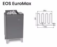 Нагревательный элемент ТЭН для электрической печи EOS EuroMax