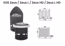 Нагревательный элемент ТЭН для электрической печи EOS Zeus / Zeus L / Zeus HD / Zeus L HD