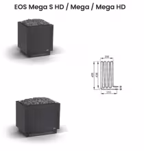 Нагревательный элемент ТЭН для электрической печи EOS Mega S HD / Mega / Mega HD