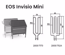 Нагревательный элемент ТЭН для электрической печи EOS Invisio Mini