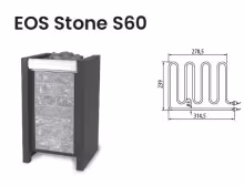 Нагревательный элемент ТЭН для электрической печи EOS Stone S60