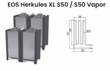 Нагревательный элемент ТЭН для электрической печи EOS Herkules XL S50 / S50 Vapor
