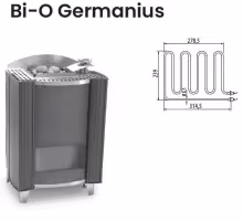 Нагревательный элемент ТЭН для электрической печи EOS Bi-O Germanius